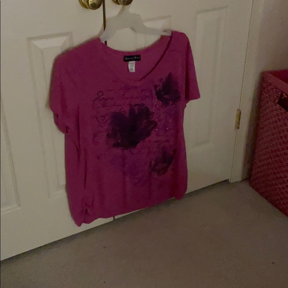 Appropriate behavior hot pink/purpley tee